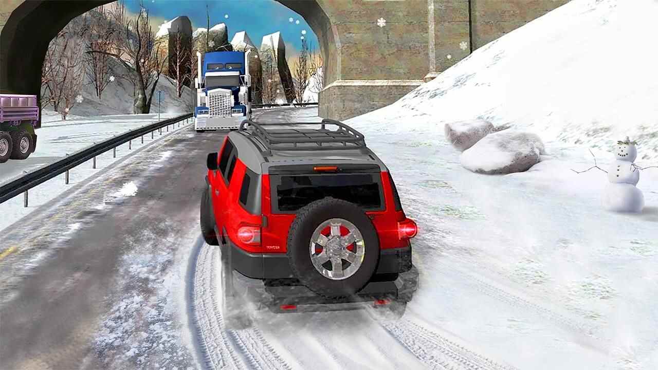 Heavy Jeep Winter Driving